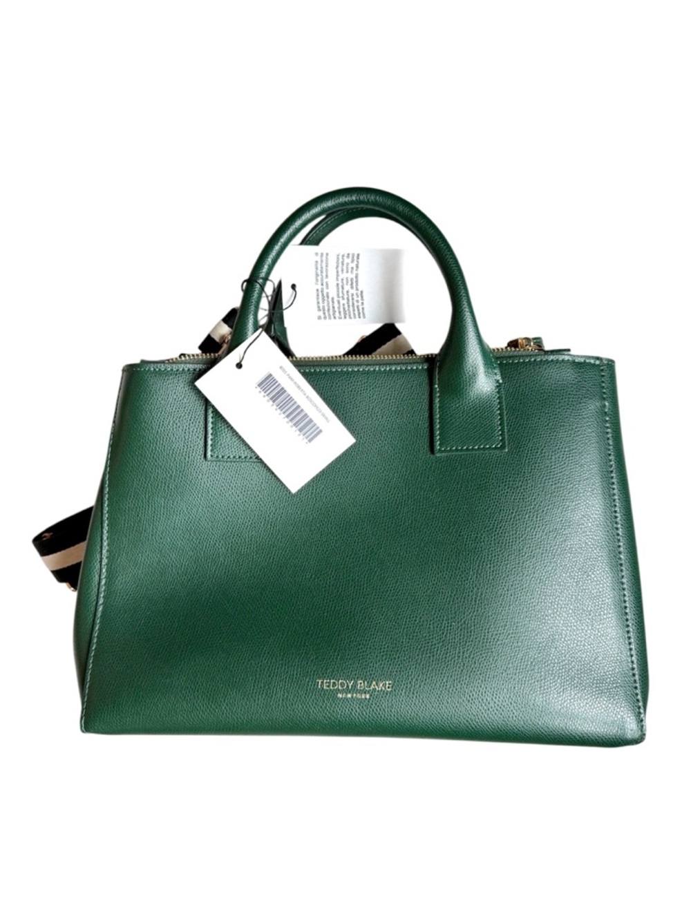 Teddy Blake Bella Vitello Italian Bag avocado dark green NWT - Picture 5 of 16
